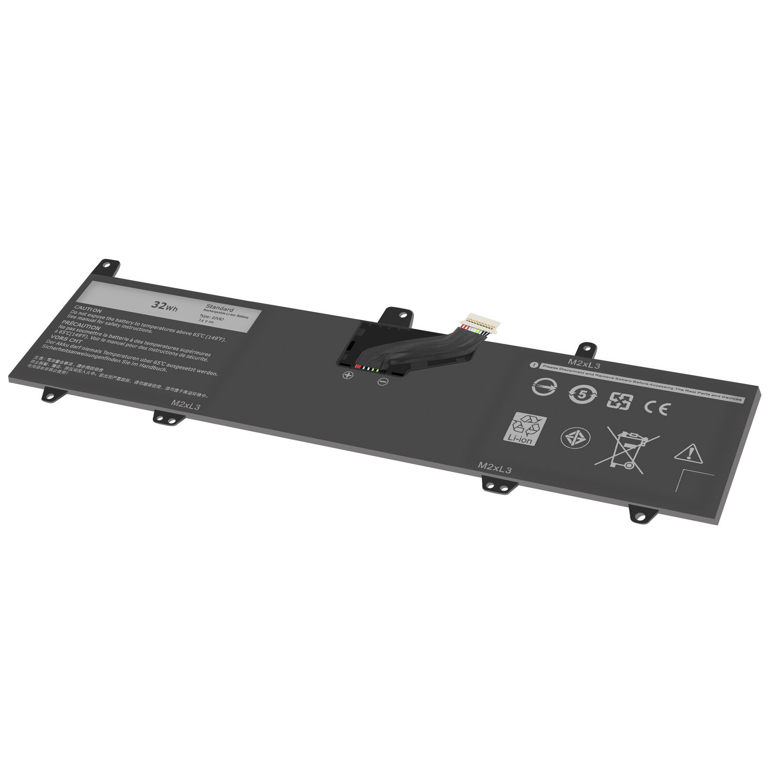 0JV6J 8NWF3 PGYK5 Dell Inspiron 11-3000 3162 3164 3168 P25T 7.6V batteria compatibile