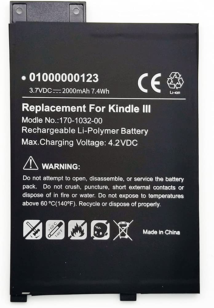GP-S10-346392-0100,170-1032-00,170-1032-01,S11GTSF01A for Kindle 3 e-Book batteria compatibile