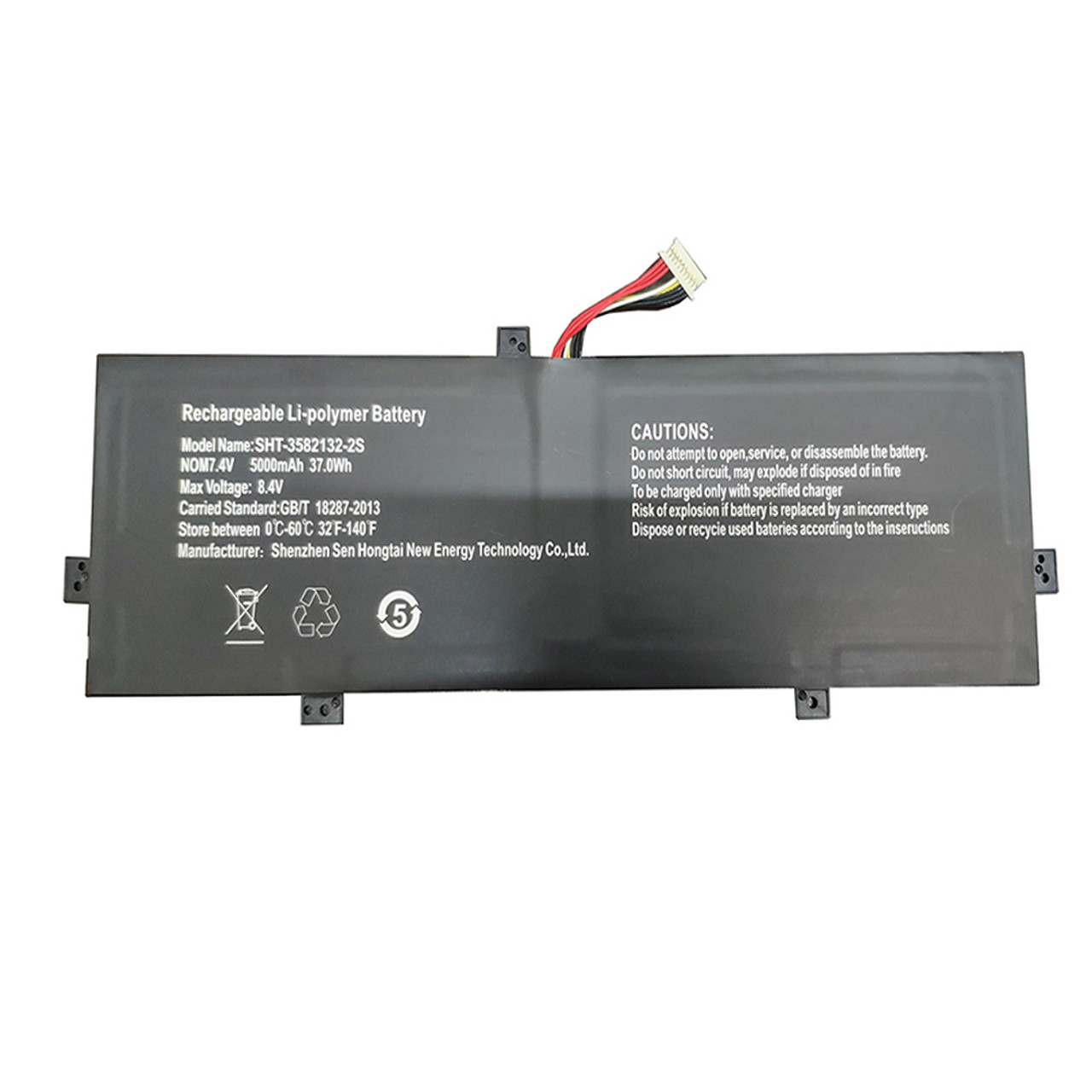 7.4V 5000mAh RTDPART 3582132-2S Haoqin haobook140batteria compatibile