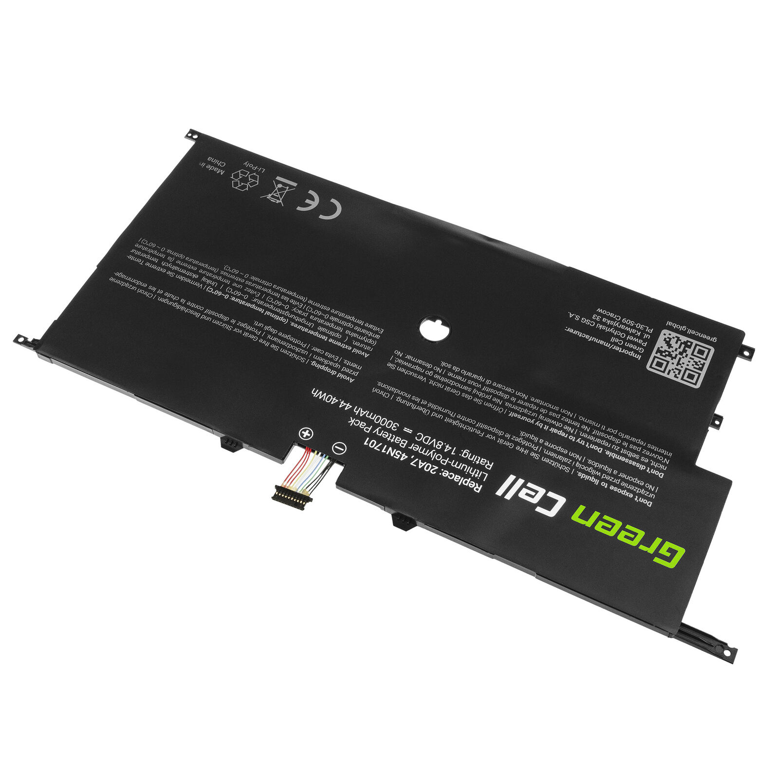 Lenovo ThinkPad X1 Carbon 14 Gen 2 20A7 20A8 45N1702 45N1703 batteria compatibile