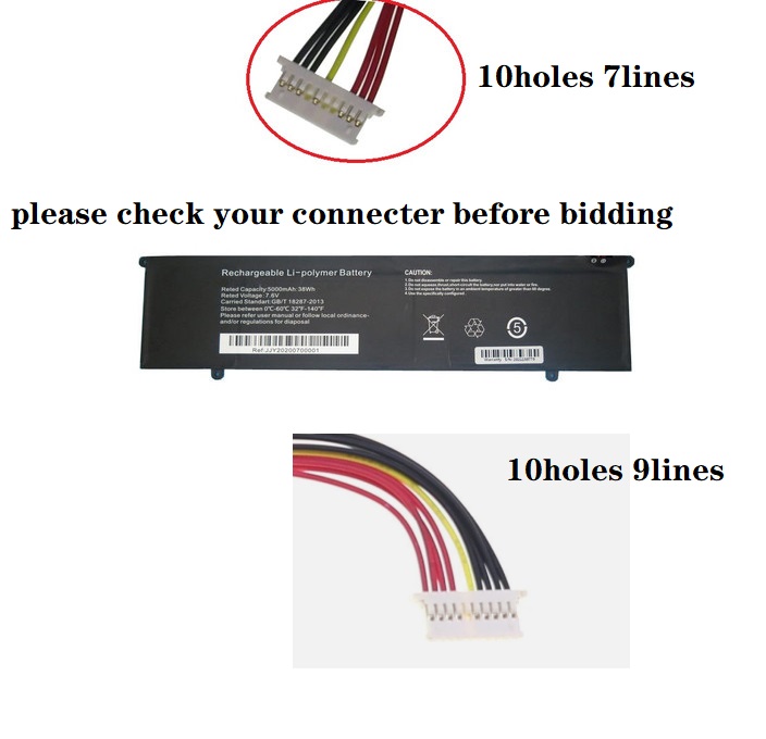 6970290P Microtech CoreBook R5 CB15SH3A 5000mAh 10PIN 7lines batteria compatibile