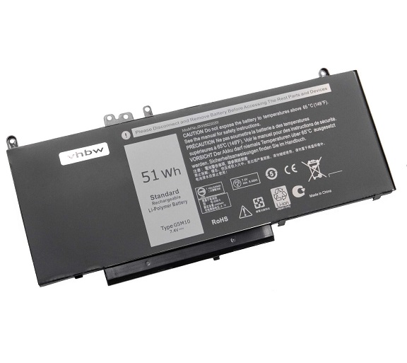 G5m10 6MT4T TXF9M DELL Latitude E5570 E5470 E5550 batteria compatibile