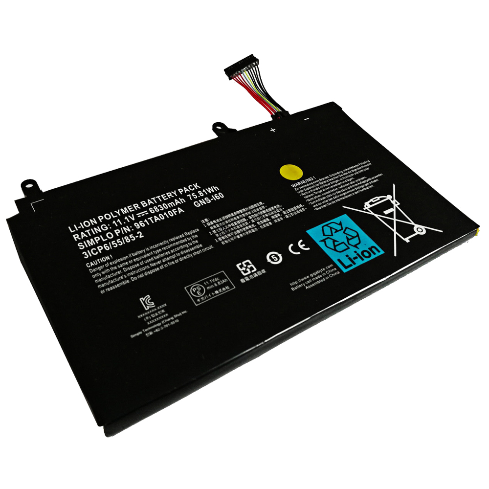 GNS-I60 Gigabyte P35N P35W P35X P37K P37X P57X P35G P57W batteria compatibile