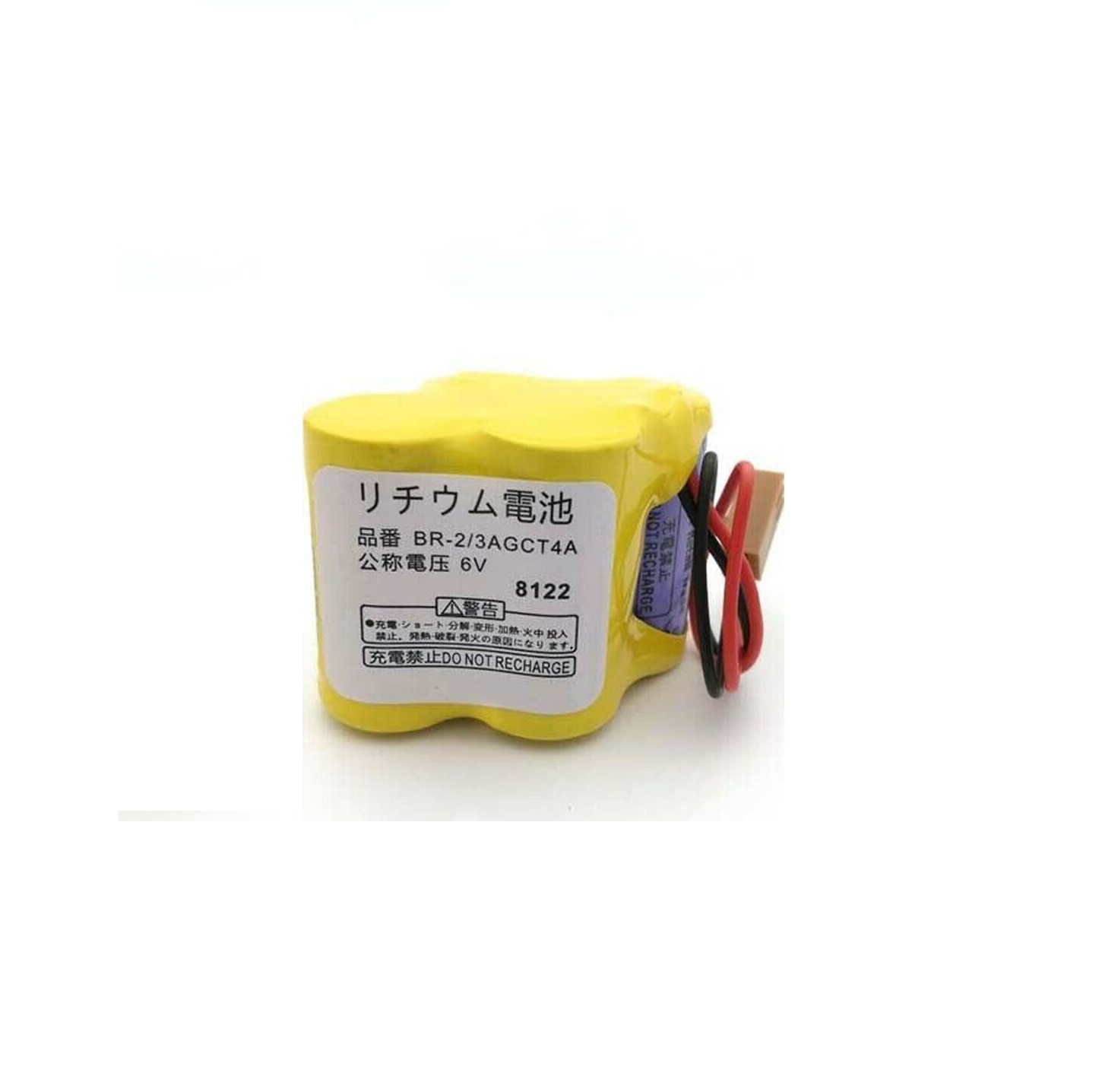 BR-2/3AGCT4A 6V Fanuc A98L-0031-0025 CNC +Stecker batteria compatibile