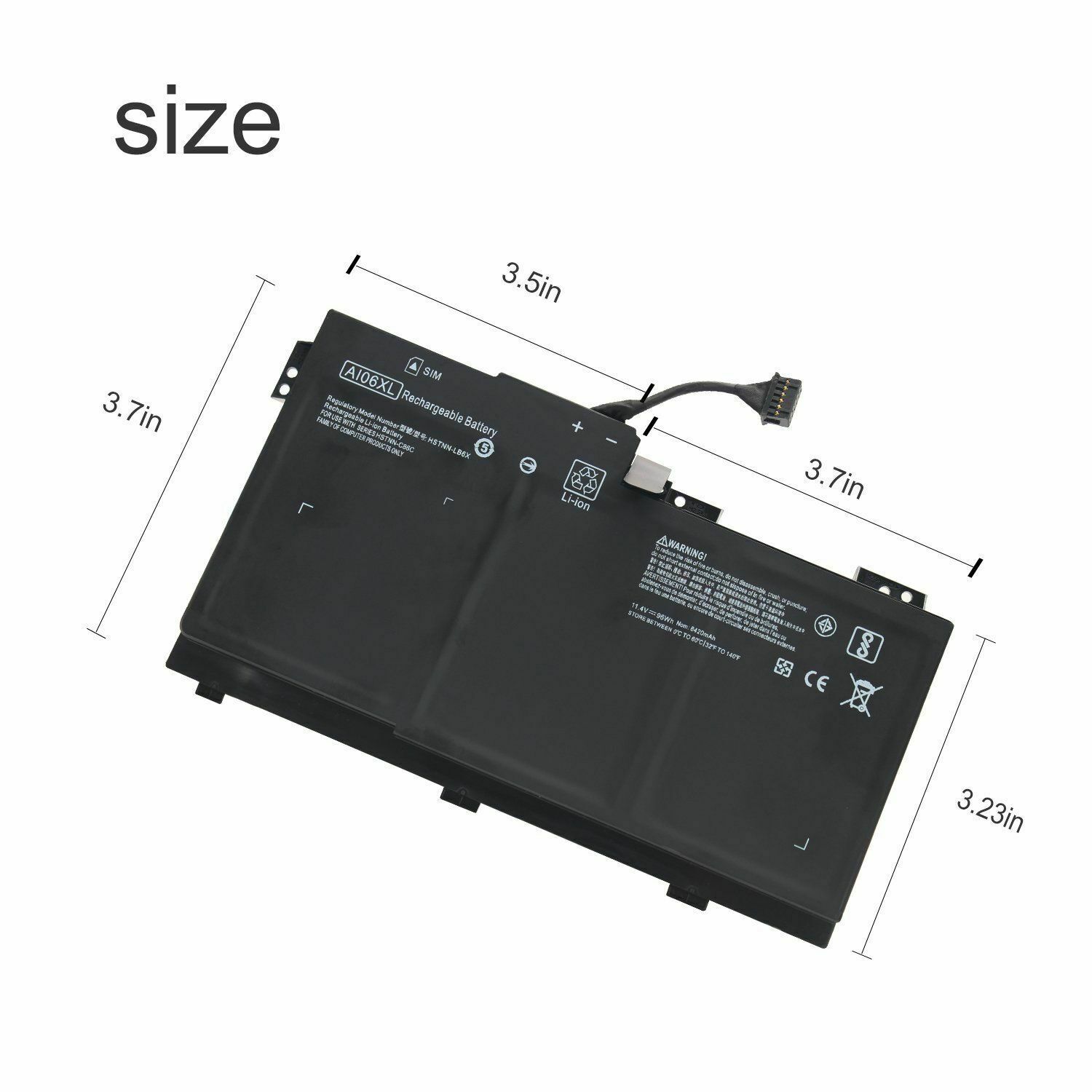 AI06XL HP ZBook 17 G3 Series HSTNN-LB6X HSTNN-C86C 808397-421 batteria compatibile