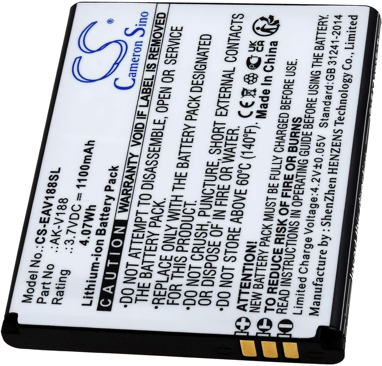 3,7V Li-Ion Emporia Touch Smart TouchSmart AK-V188 AKV188 batteria compatibile