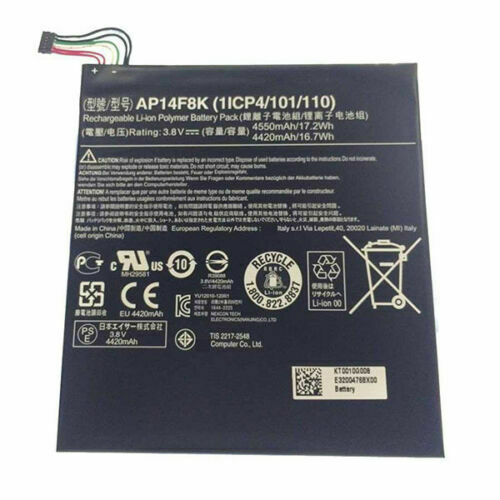 AP14F8K 1ICP4/101/110 Acer Iconia Tab A1-850 B1-810 B1-820 W1-810 batteria compatibile - Clicca l'immagine per chiudere