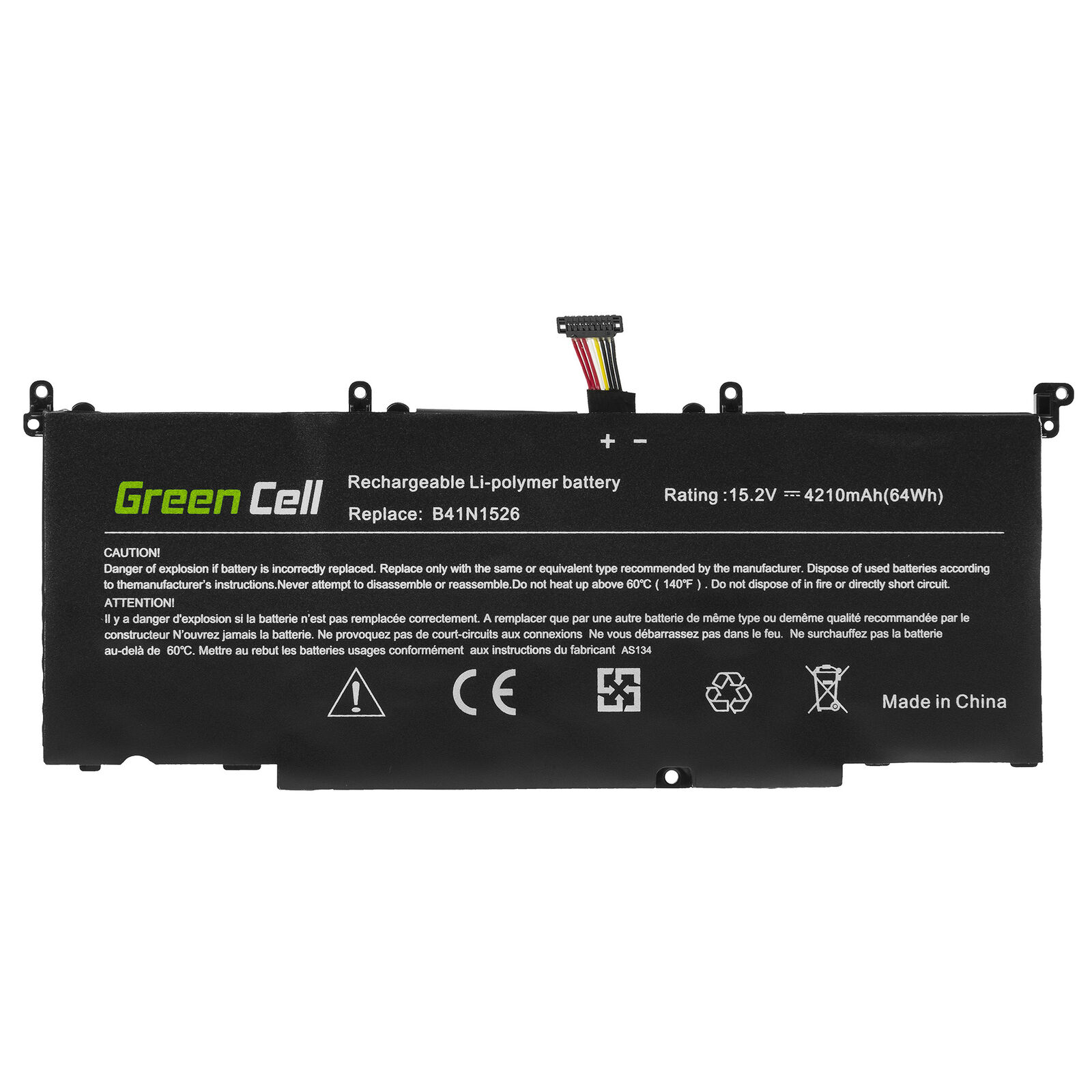 B41N1526 ASUS FX502,FX502V,GL502,GL502V GL502VM S5 S5VT6700 batteria compatibile