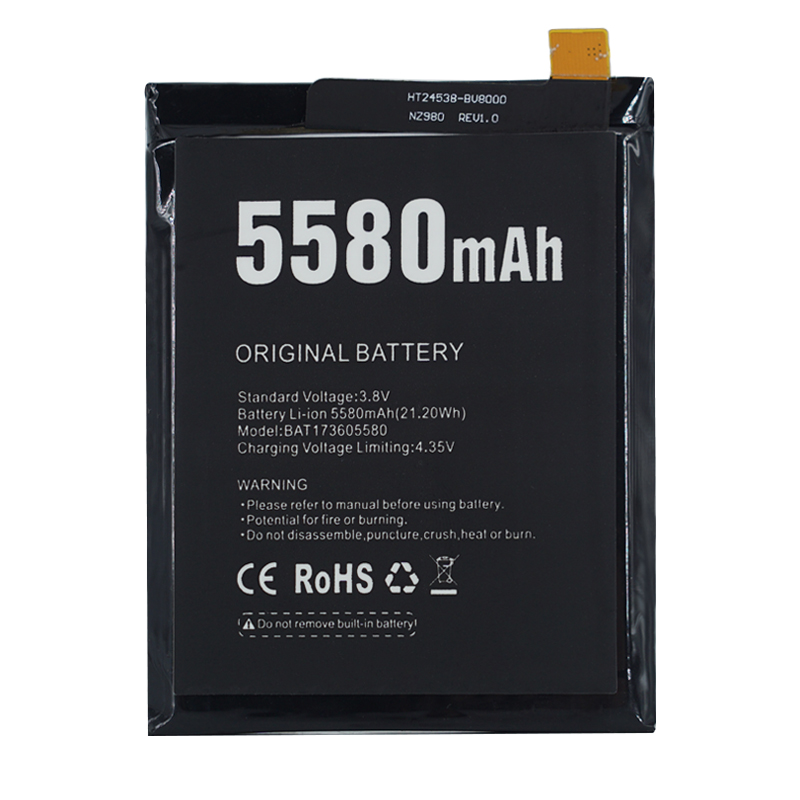 DOOGEE S60, DOOGEE S60 LITE 5580mAh 3.8V batteria compatibile