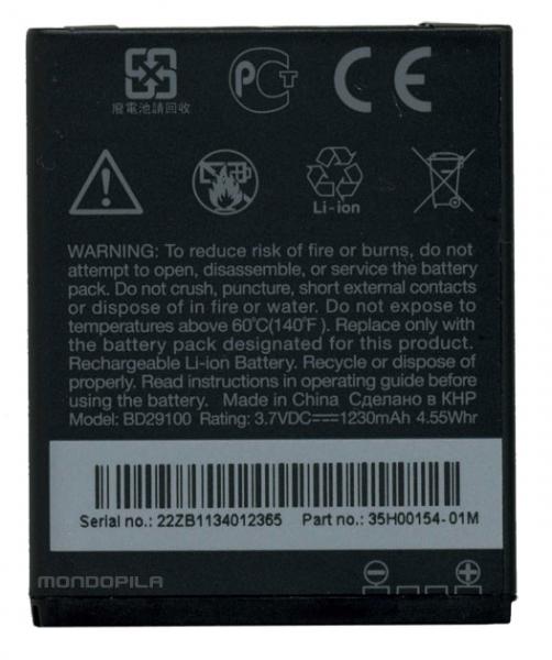 HTC Wildfire S A510e G13 Phone Series 35H00143-00M 35H00154-04M batteria compatibile