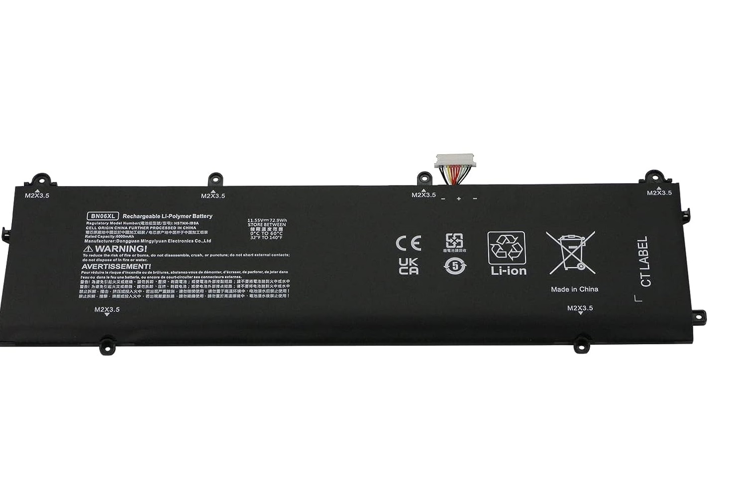 BN06XL HP Spectre X360 15-EB0083NR BN06072XL L68235-1C1 HSTNN-IB9A 9A 68299-0055 batteria compatibile