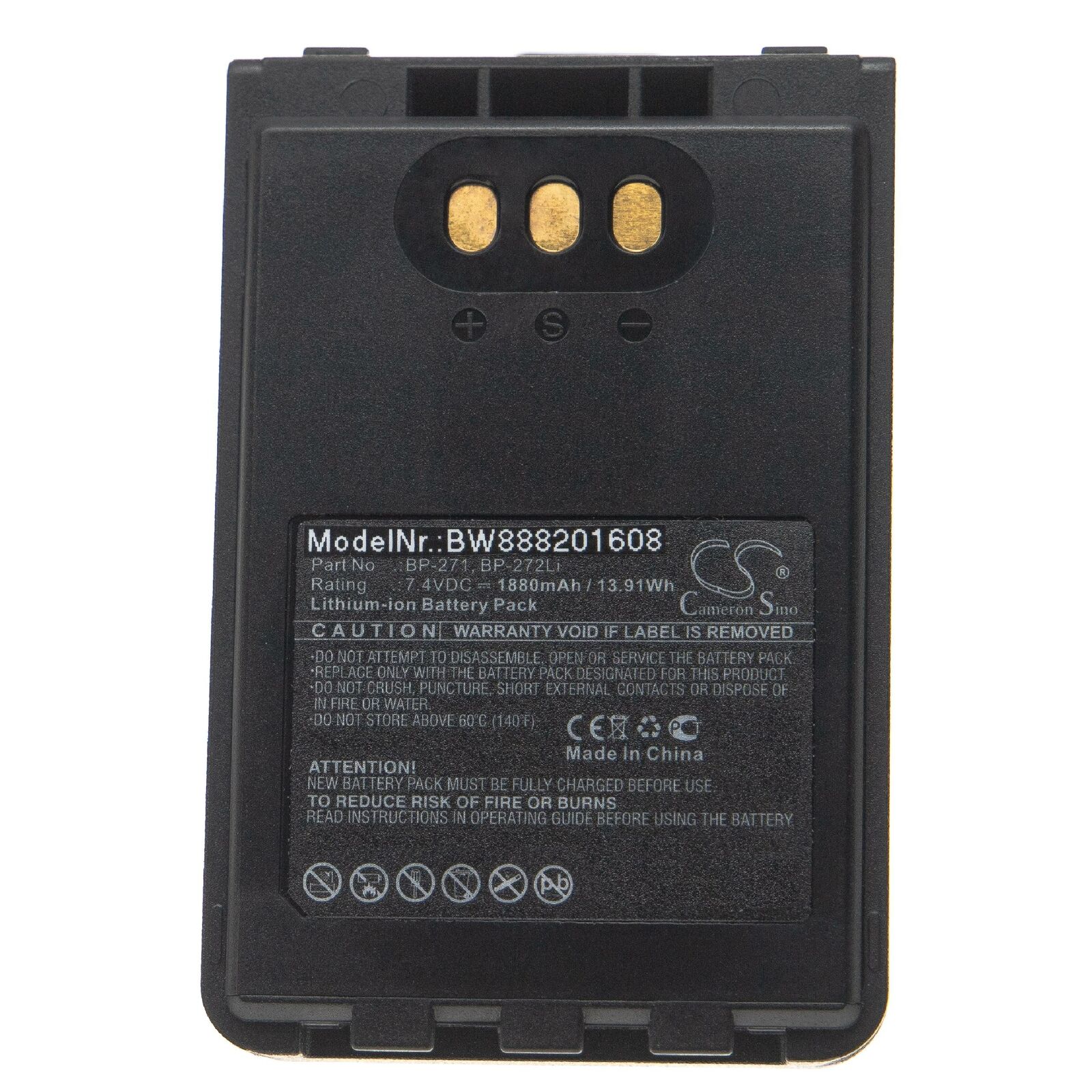 ICOM ID-31A, ID-31E, ID-51A, ID-51E, BP-271, BP-272Li batteria compatibile - Clicca l'immagine per chiudere