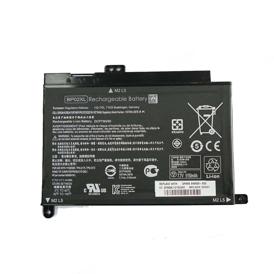 HP BP02XL TPN-Q172/Q175 HSTNN-UB7B/LB7H batteria compatibile