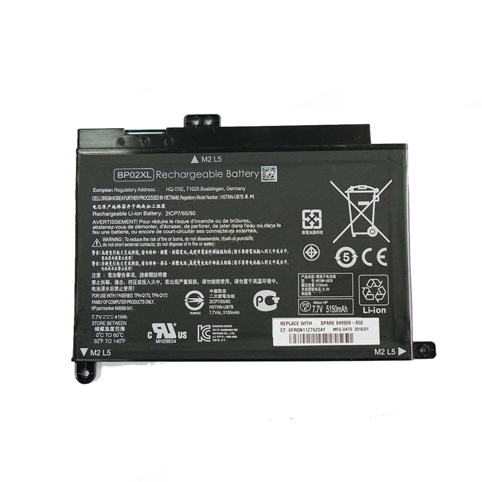 HP BP02XL Pavilion 15-au004tx 15-au009tx 15-au012tx 849909-855 batteria compatibile - Clicca l'immagine per chiudere