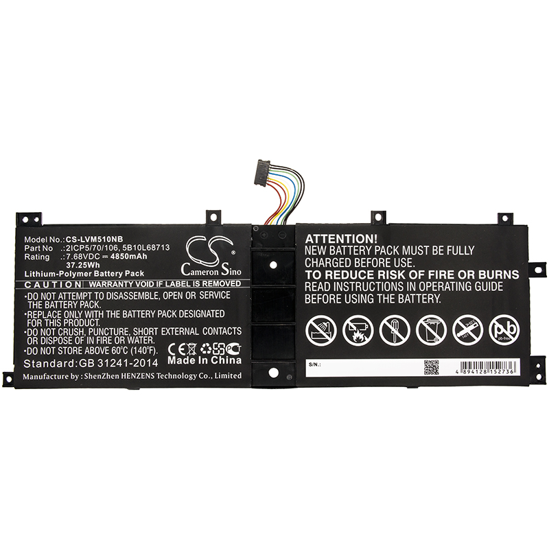 Lenovo Ideapad Miix 510 520 510-12ISK 510-12IK BSNO4170A5-AT 5B10L68713 batteria compatibile