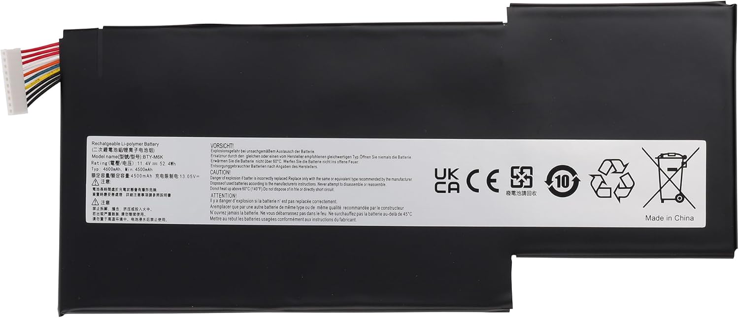MSI GF65 Creator 15M 17M A9SD A9SE A10SD A10SE WF65 WF75 10TH 10TJ 10TI 10TK batteria compatibile