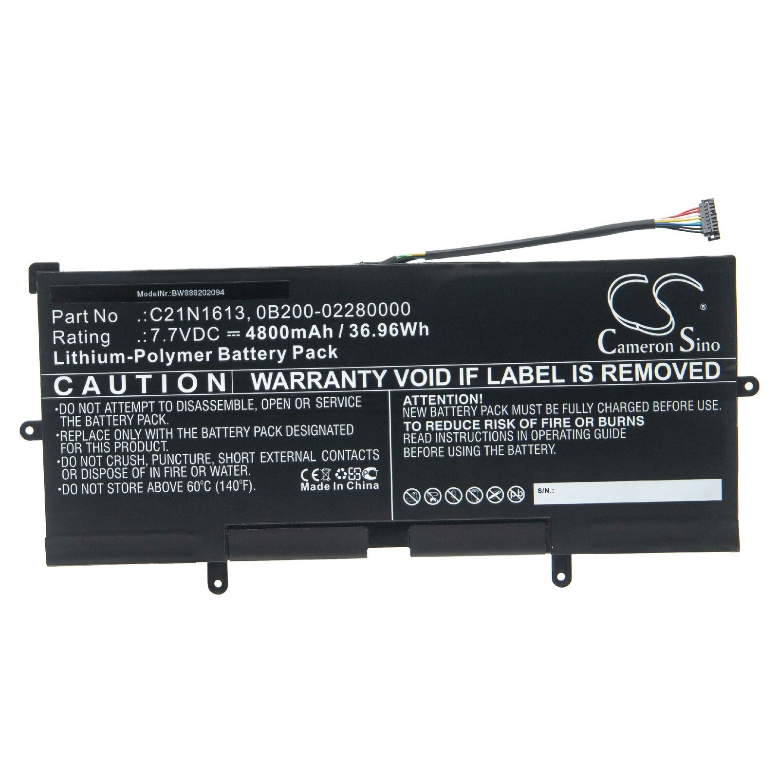 C21N1613 ASUS Chromebook Flip C302C C21PQC5 0B200-0228000 batteria compatibile [C21N1613-1]