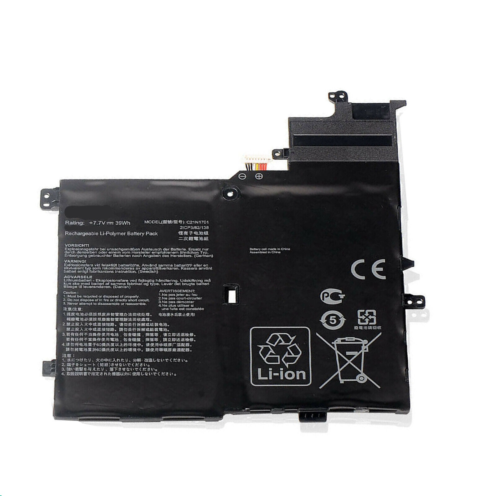 ASUS S406UA-BM146T S406UA-BM148T S406UA-BM360T C21PQC5 0B200-02640000 7.7V batteria compatibile