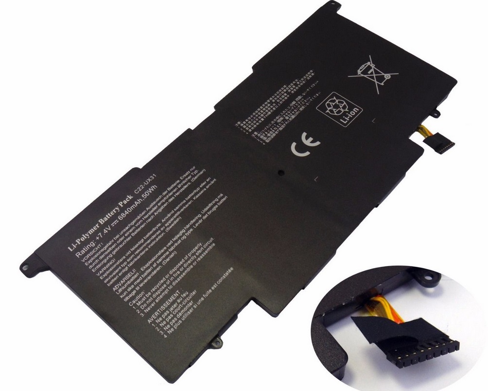 Asus ZenBook UX31A-R4005V UX31E-RY008V UX31E-RY009V batteria compatibile - Clicca l'immagine per chiudere