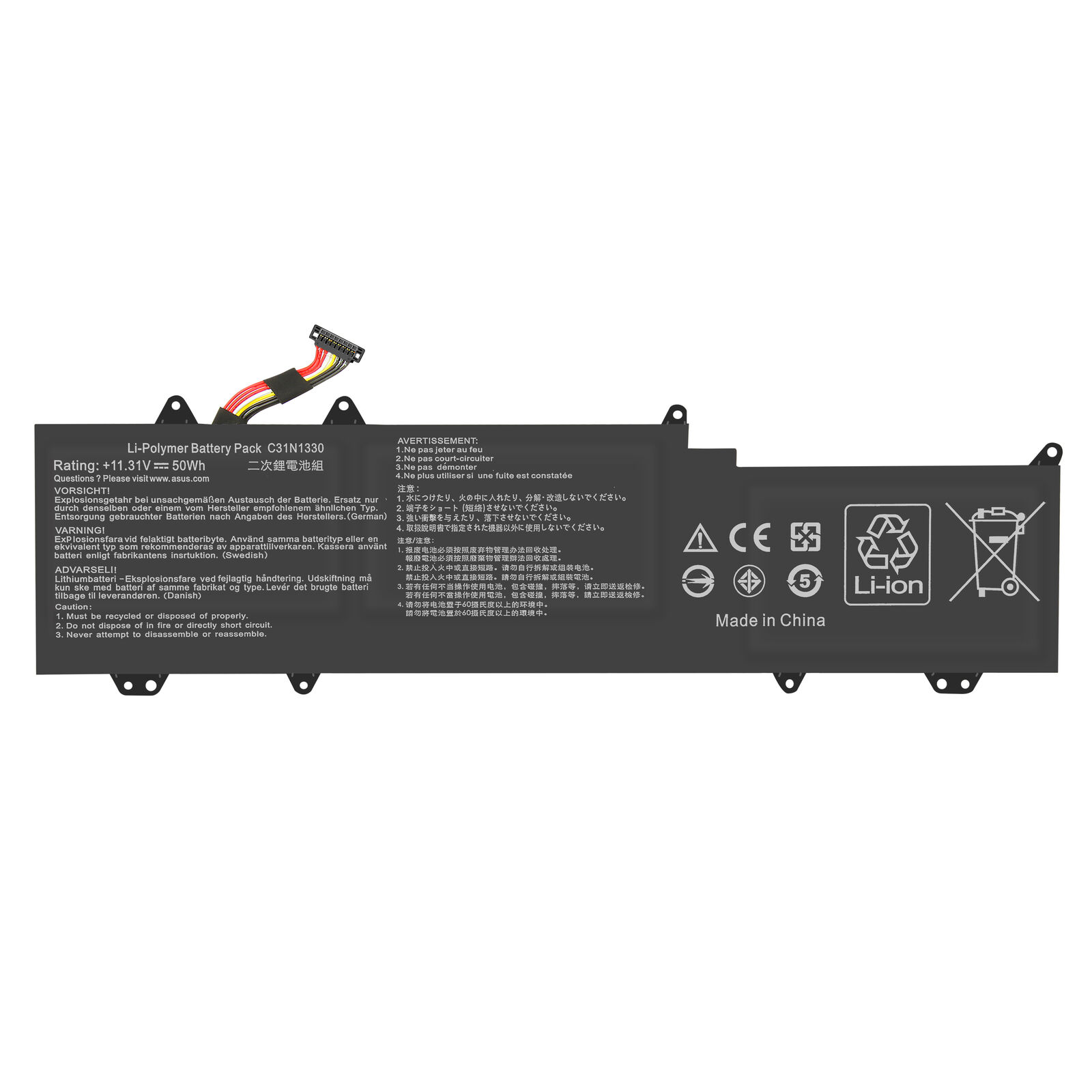 C31N1330 0B200-0007020 ASUS ZenBook UX32LA R3007H UX32LN batteria compatibile - Clicca l'immagine per chiudere