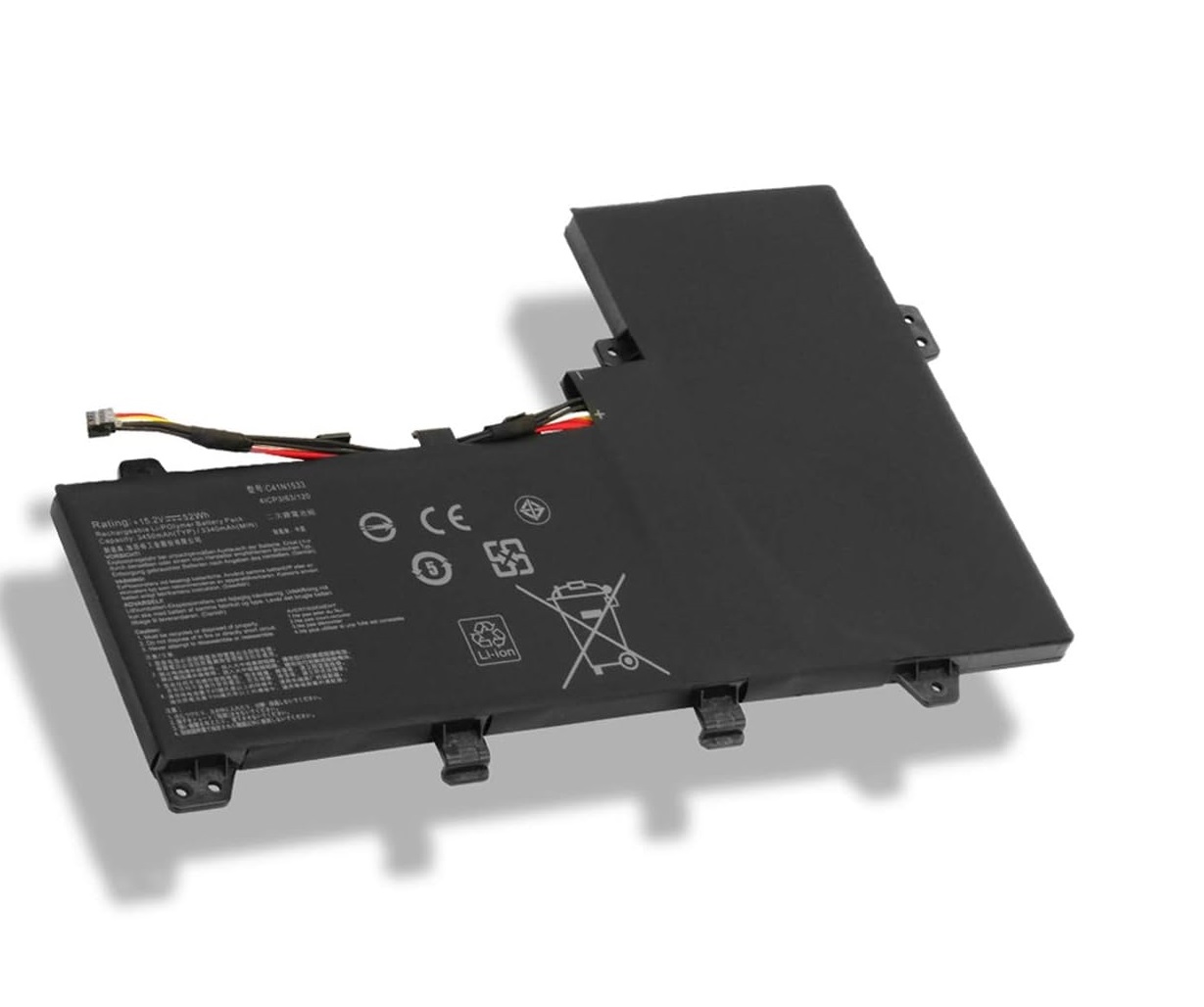 C41N1533 Asus Q524U Q534U Q534UX BHI7T19 BI7T22 15.08V batteria compatibile