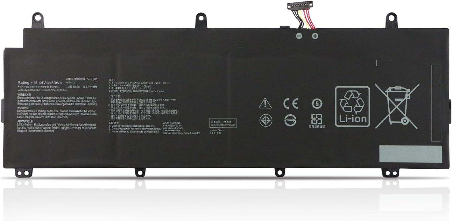 C41N1828 ASUS ROG Zephyrus S GX531GV-ES007T GX531GV-I7614T GX531GW-ES008T GX531GWR-AZ00 444T T GX531GX-XS74 GX531GX-XB77 batteria compatibile