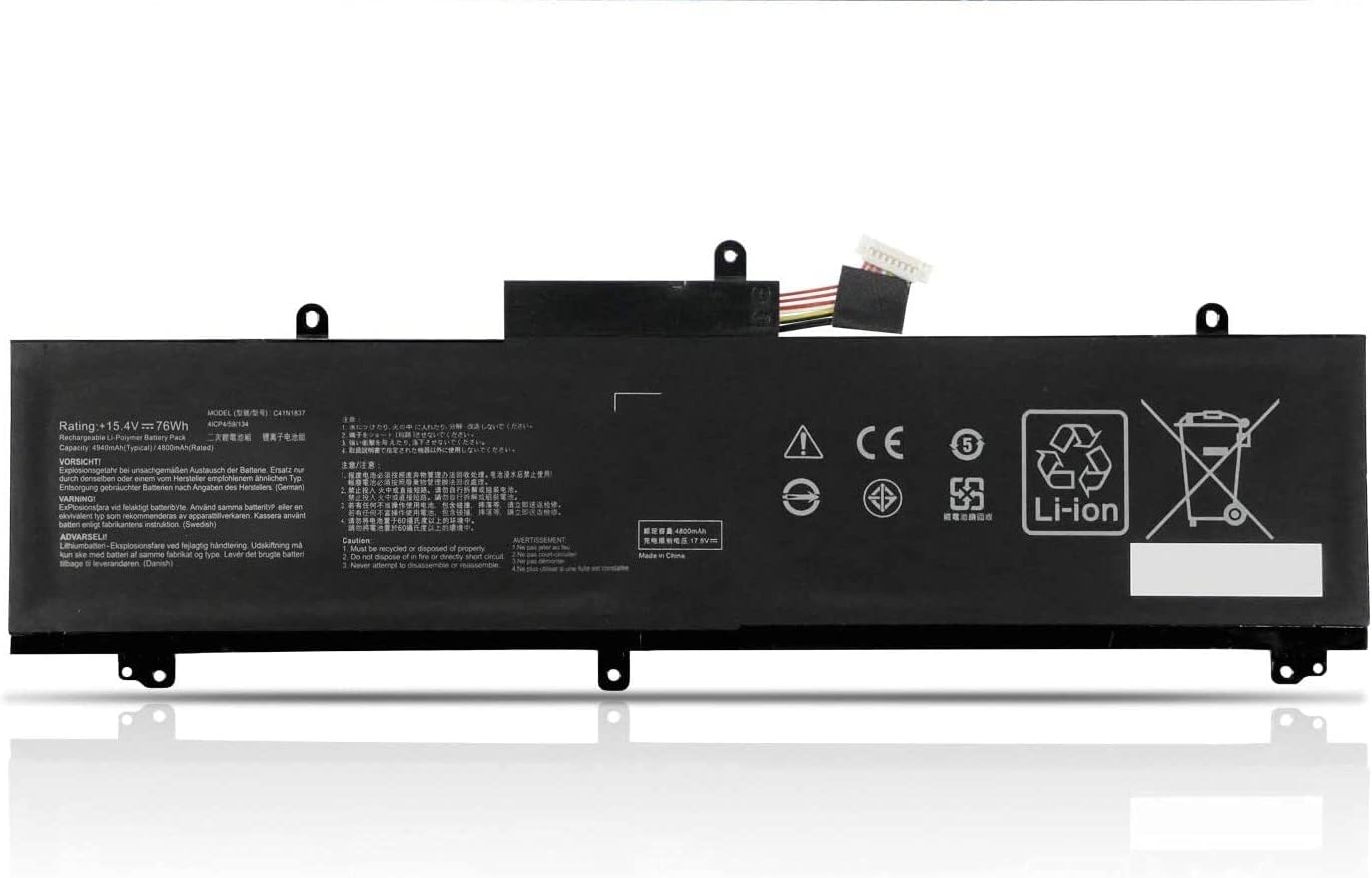 C41N1837 ASUS ROG Zephyrus GU502 GU502DU GU502GV GU502LU GU502LW GU502LV GX502LXS GX532GV GX532GW batteria compatibile