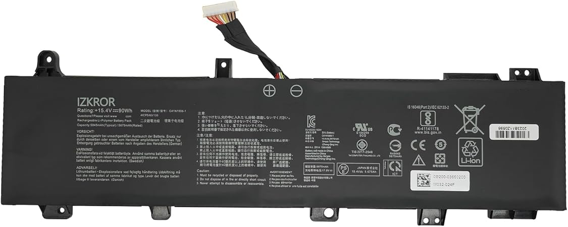 C41N1906-1 ASUS TUF Gaming A15 FA506 FA506II FA506QR 2021 F15 FX506 FX506H FX506L A17 FA706 FA706II FA706IU batteria compatibile