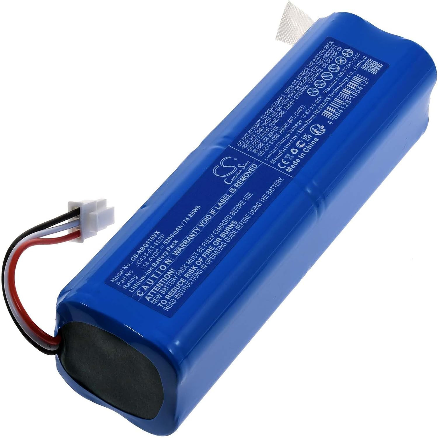 ECOVACS Deebot 900,700,M88,DE33,DE35,DG710,DG716,Deebot OZMO 610,901,902 batteria compatibile