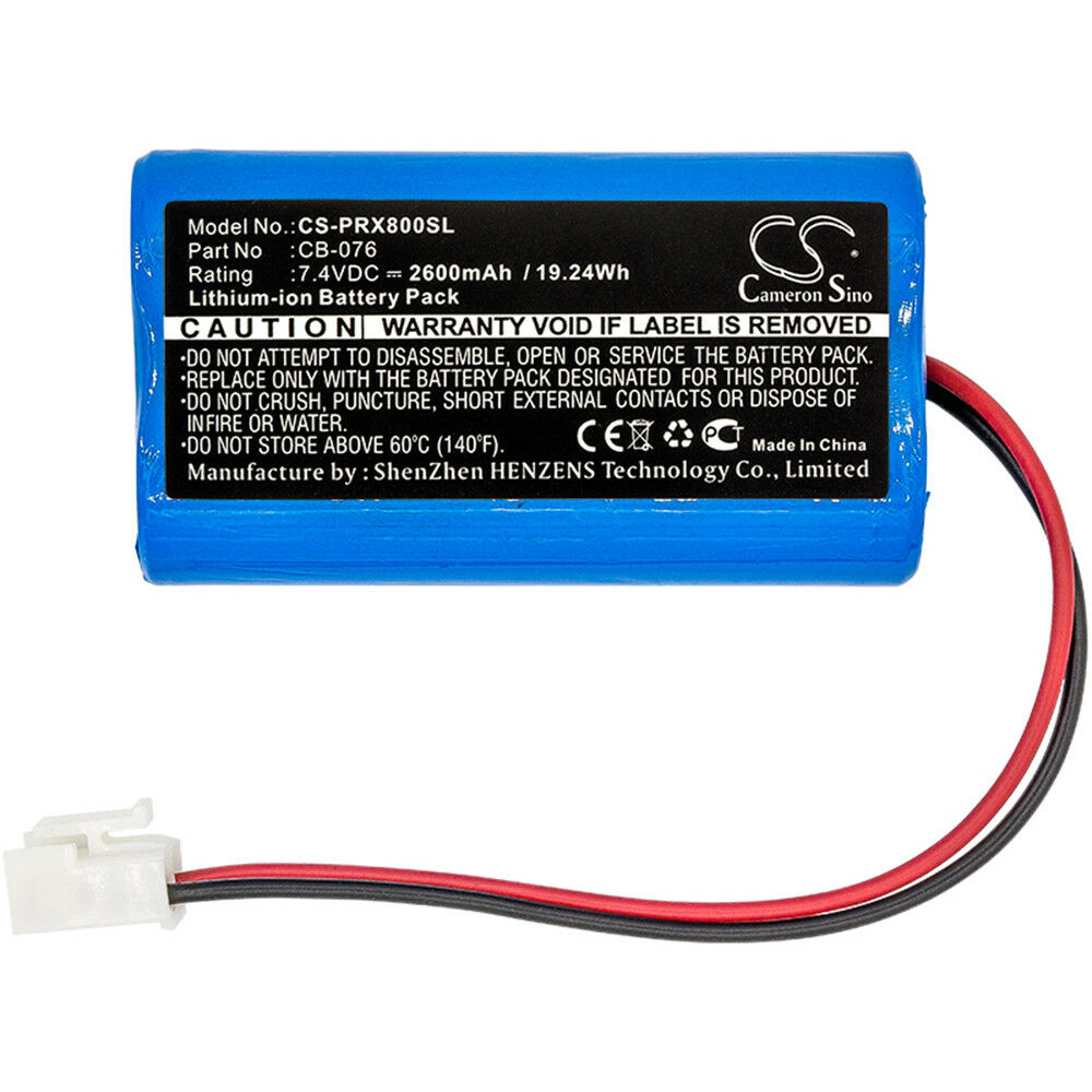 7,4V Li-Ion Promax 8 Premium CATV Analyser - CB-076 -2600mAh batteria compatibile