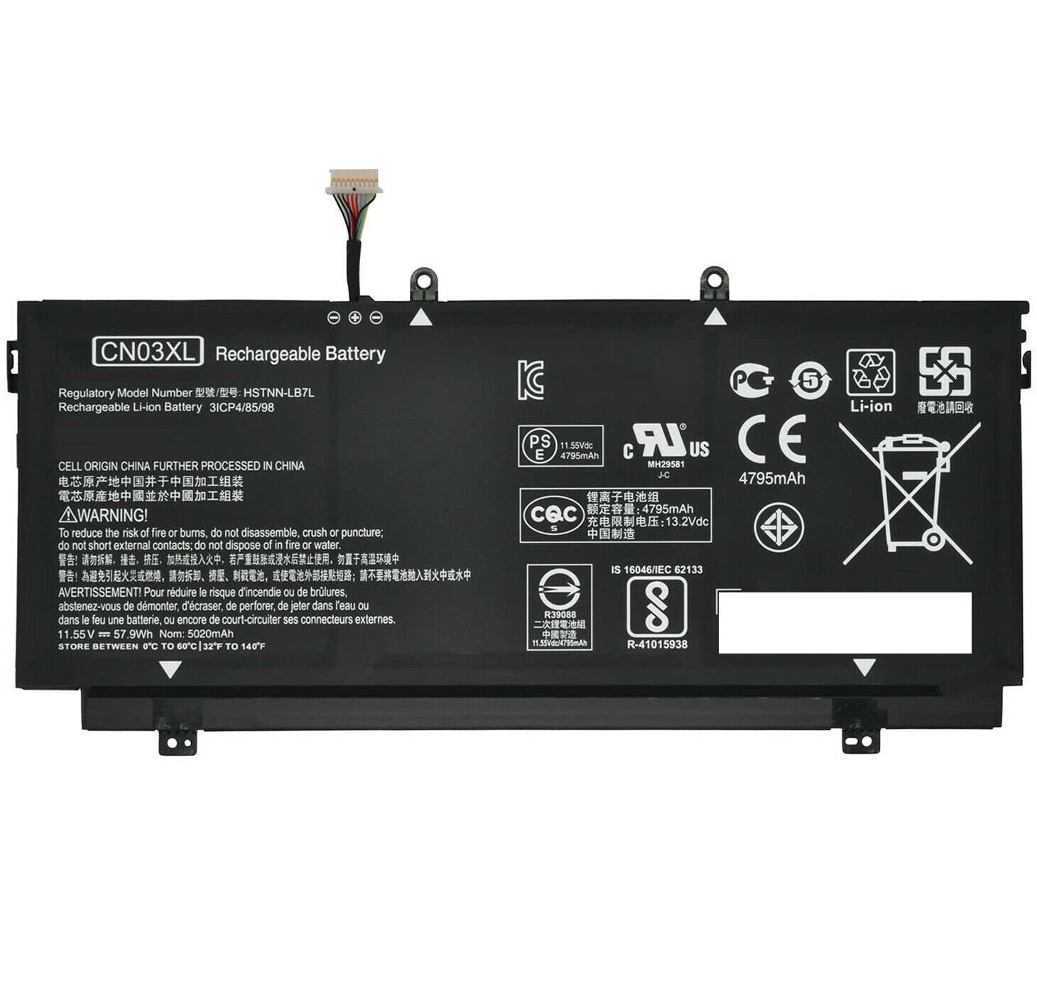 HP Envy 13-AB HSTNN-LB7L CN03XL CNO3XL batteria compatibile