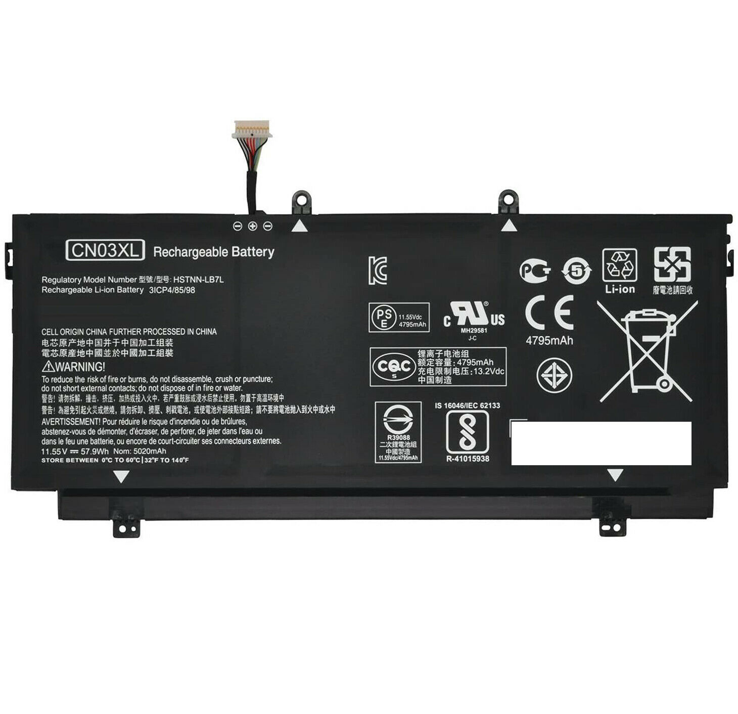 CN03XL HP ENVY 13-AB, 13T-AB 11.55V 58WH 921439-855 batteria compatibile