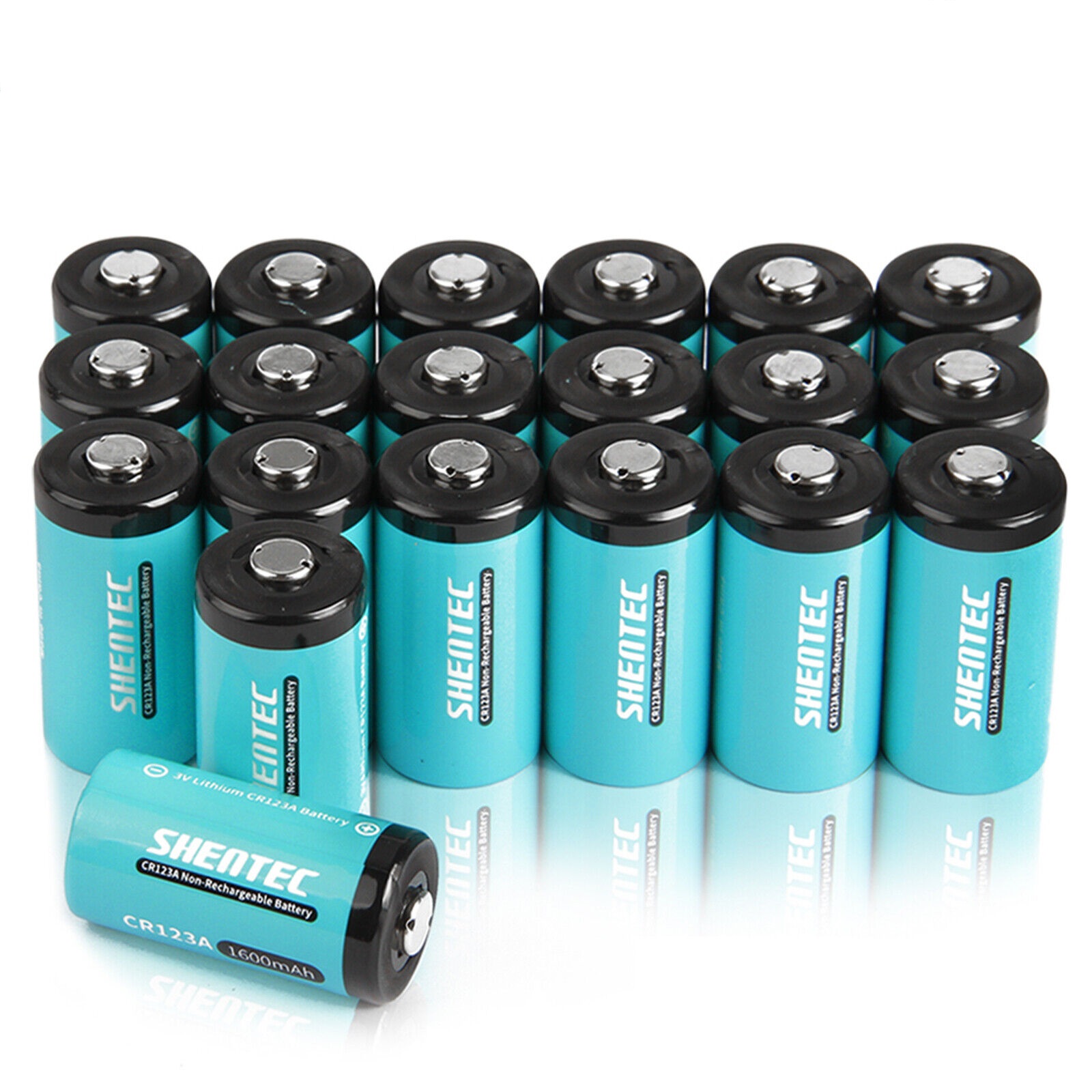 20pcs 1600mAh 3V CR123A 16340 CR123 DL123A batteria compatibile