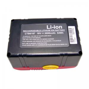 Snap on CTB6187 CTB6185 CTB4187 CTB4185 Lithium-Ion 18V 3.0Ah batteria compatibile