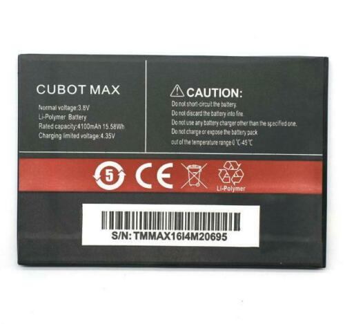 4100MAH Cubot Max Smartphone 3.8V batteria compatibile