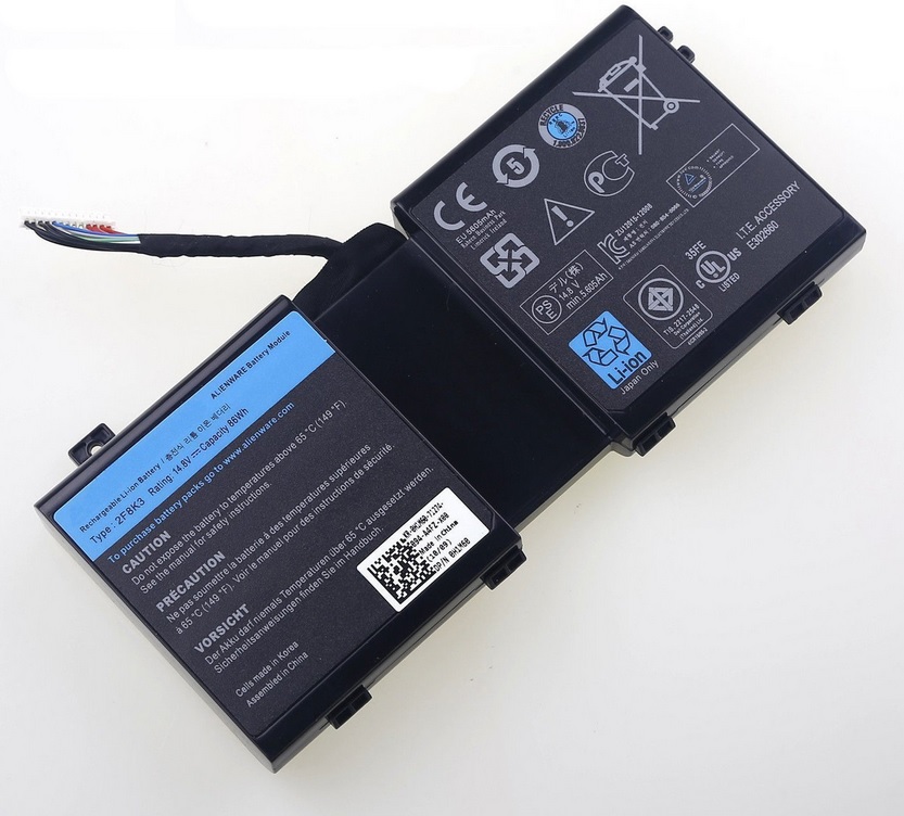 14.8V 2F8K3 KJ2PX Dell Alienware 17 M17X-R5 18 M18X-R3 0J33T batteria compatibile