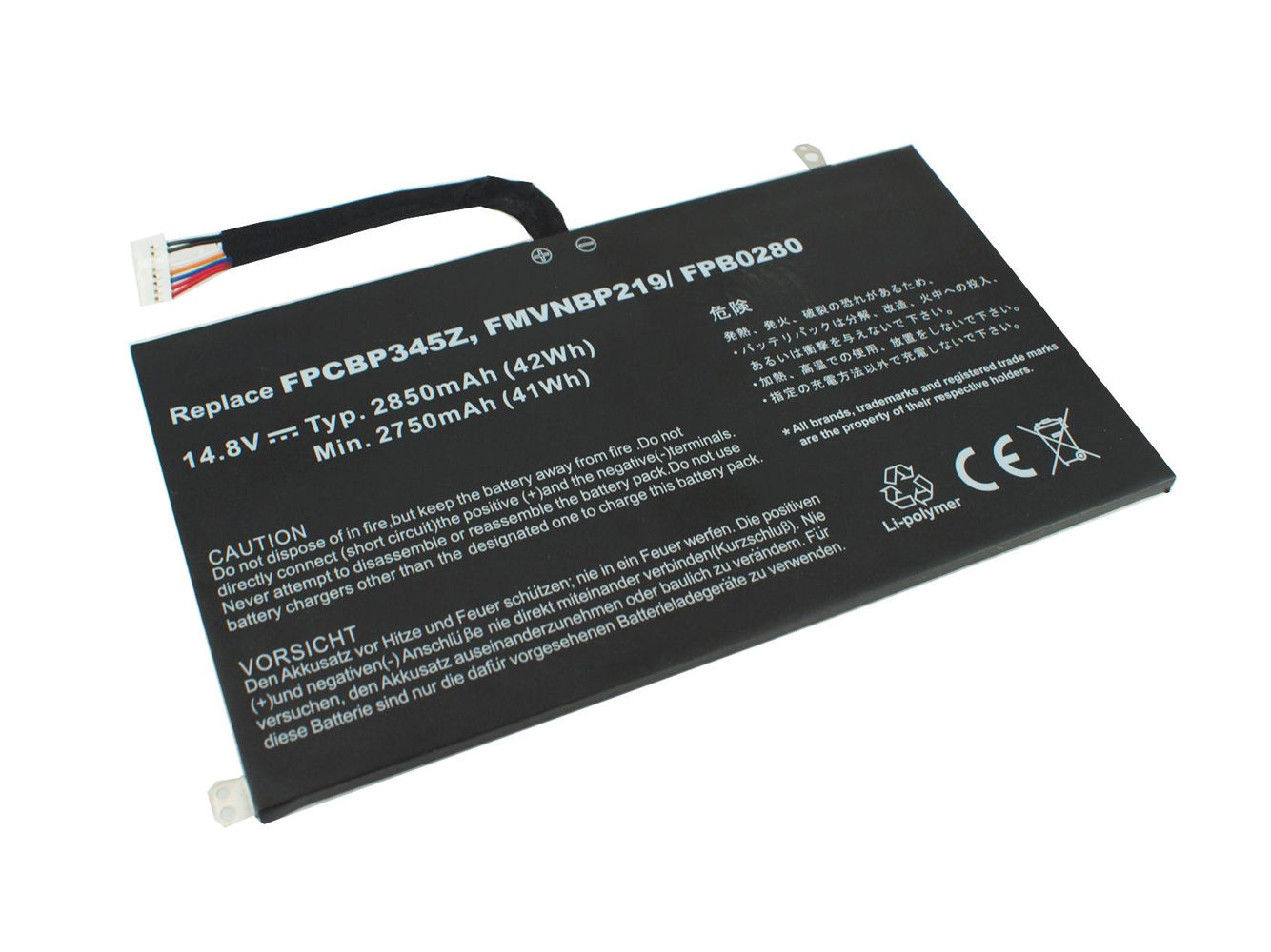 2850mAh Fujitsu UH572 FMVNBP219 FPB0280 FPCBP345Z batteria compatibile - Clicca l'immagine per chiudere