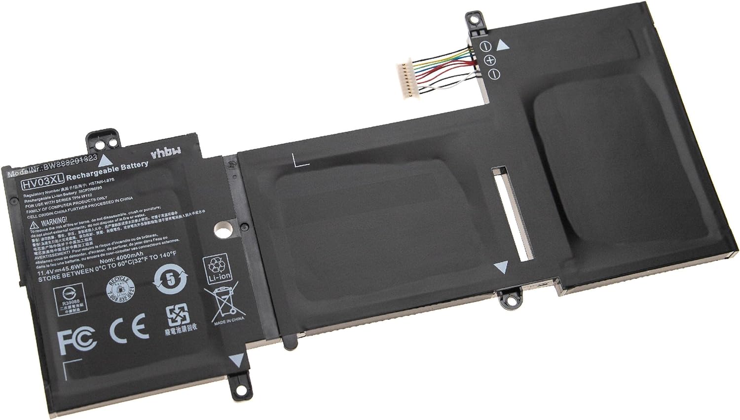 HP X360 310 G2 K12 N3700 N3060 N3050 818418-421 TPN-W112 TPN-Q164 11.4V batteria compatibile