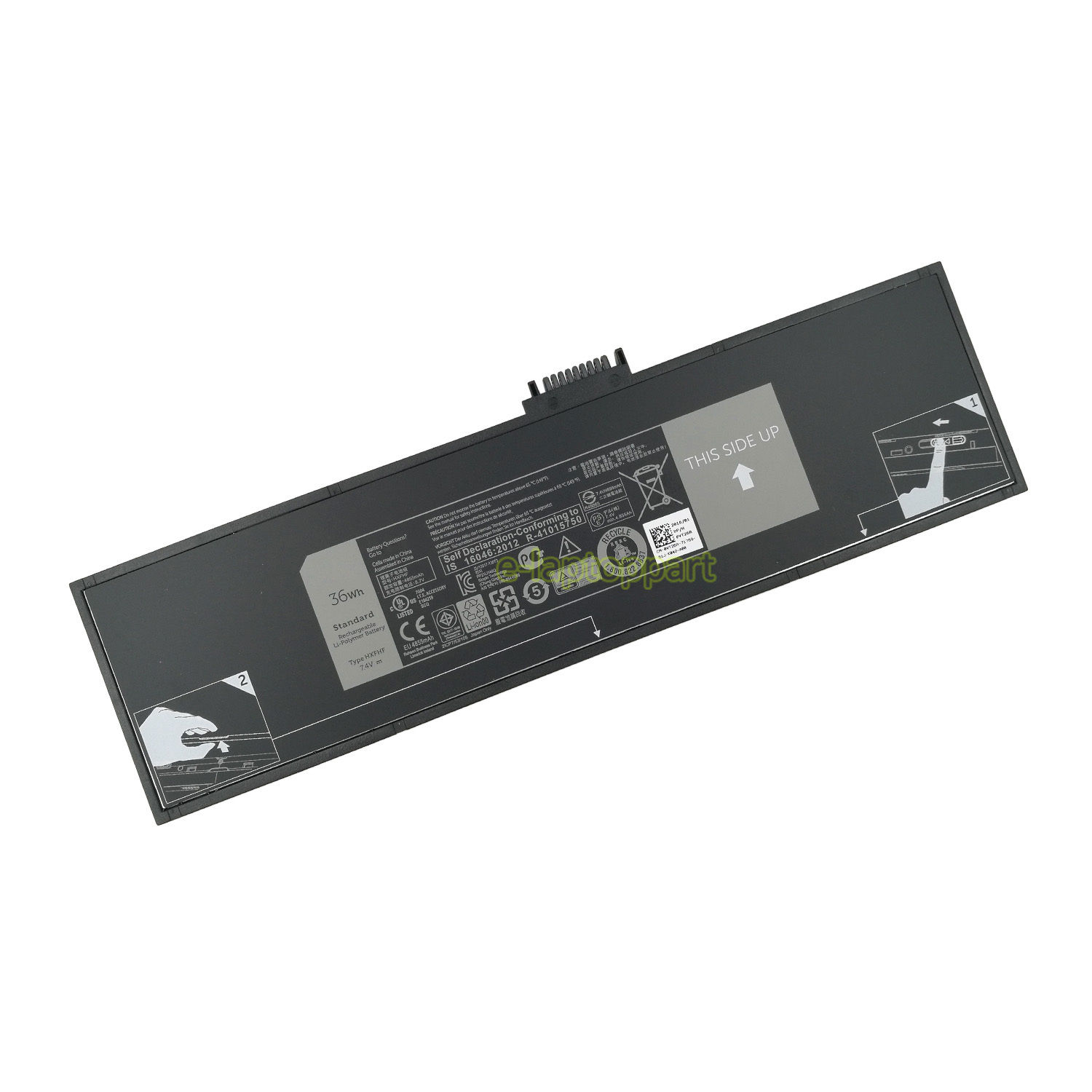 36Wh HXFHF Dell Pro 8 T07G Venue 11 Pro 7130 7139 7140 T07G001 batteria compatibile