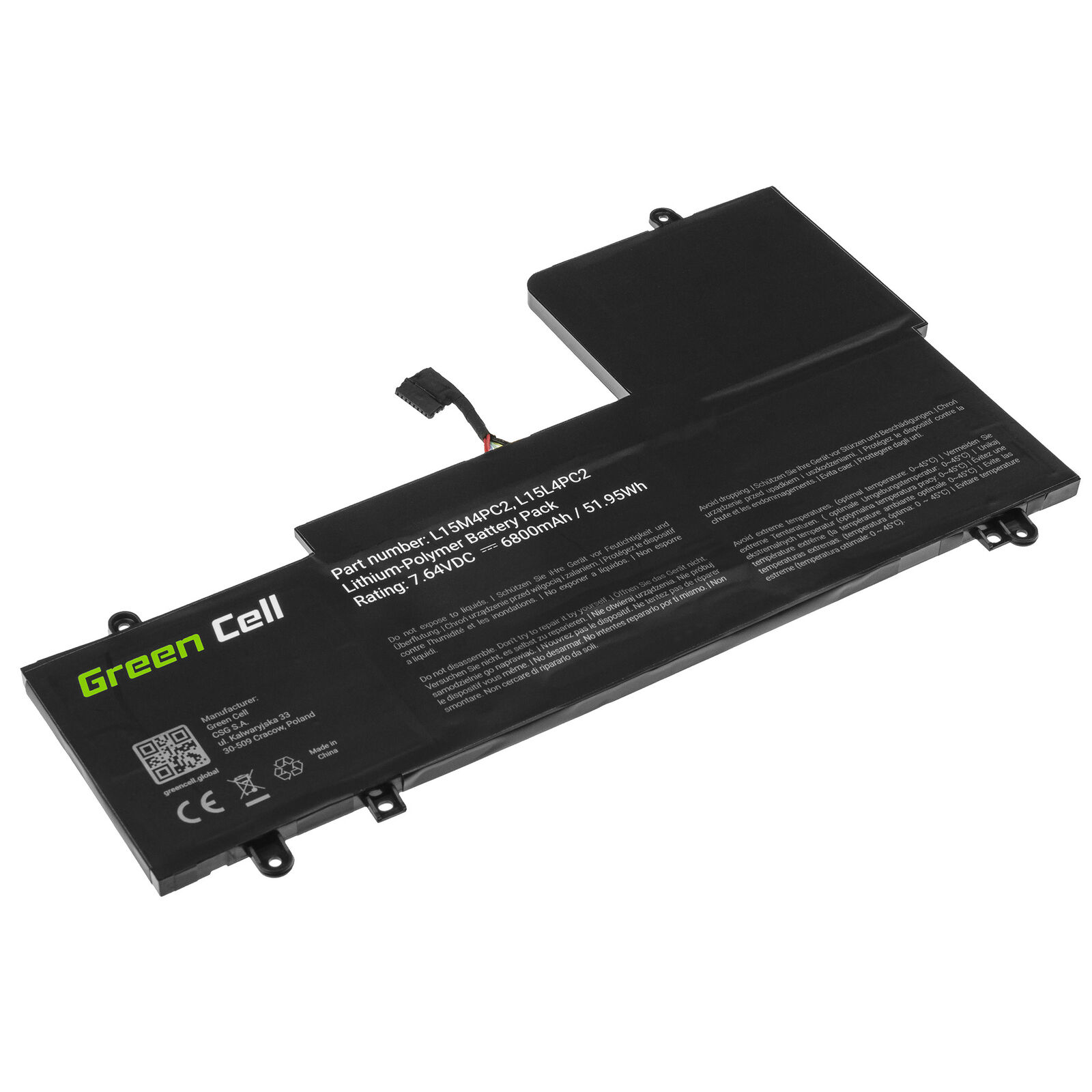 Lenovo 5B10K90778 5B10K90802 L15L4PC2 L15M4PC2 batteria compatibile - Clicca l'immagine per chiudere