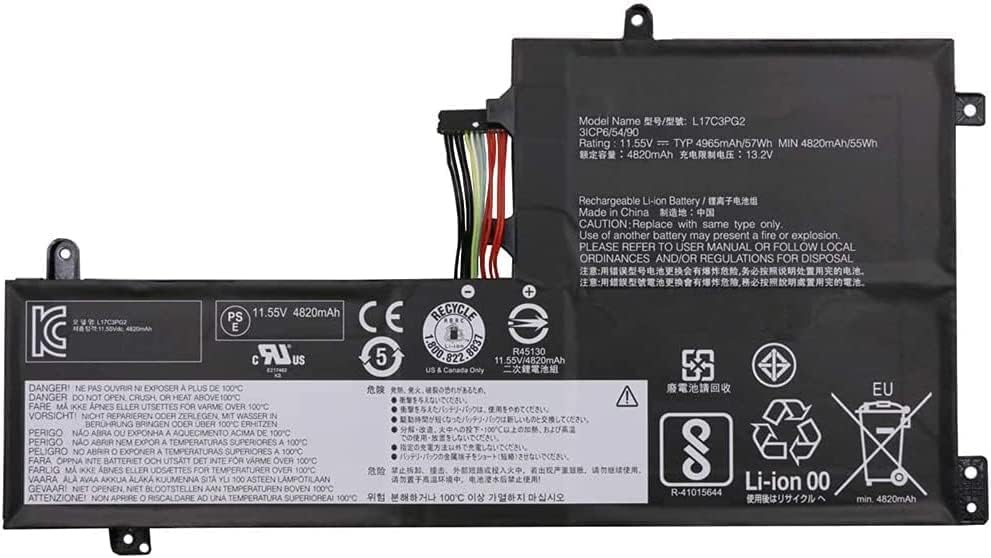 11.4V L17C3PG2 L17C3PG1 Lenovo Legion Y530 Y730 Y740-15IC batteria compatibile