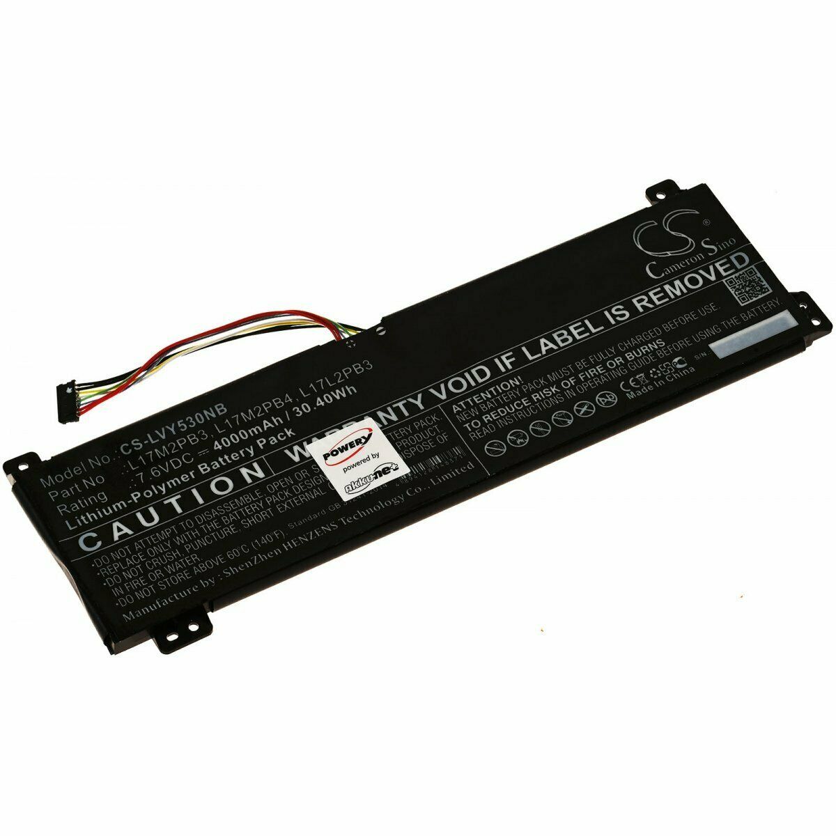 L17L2PB3 7,6V Lenovo V330-15IKB M:81AX V530-14 15 batteria compatibile