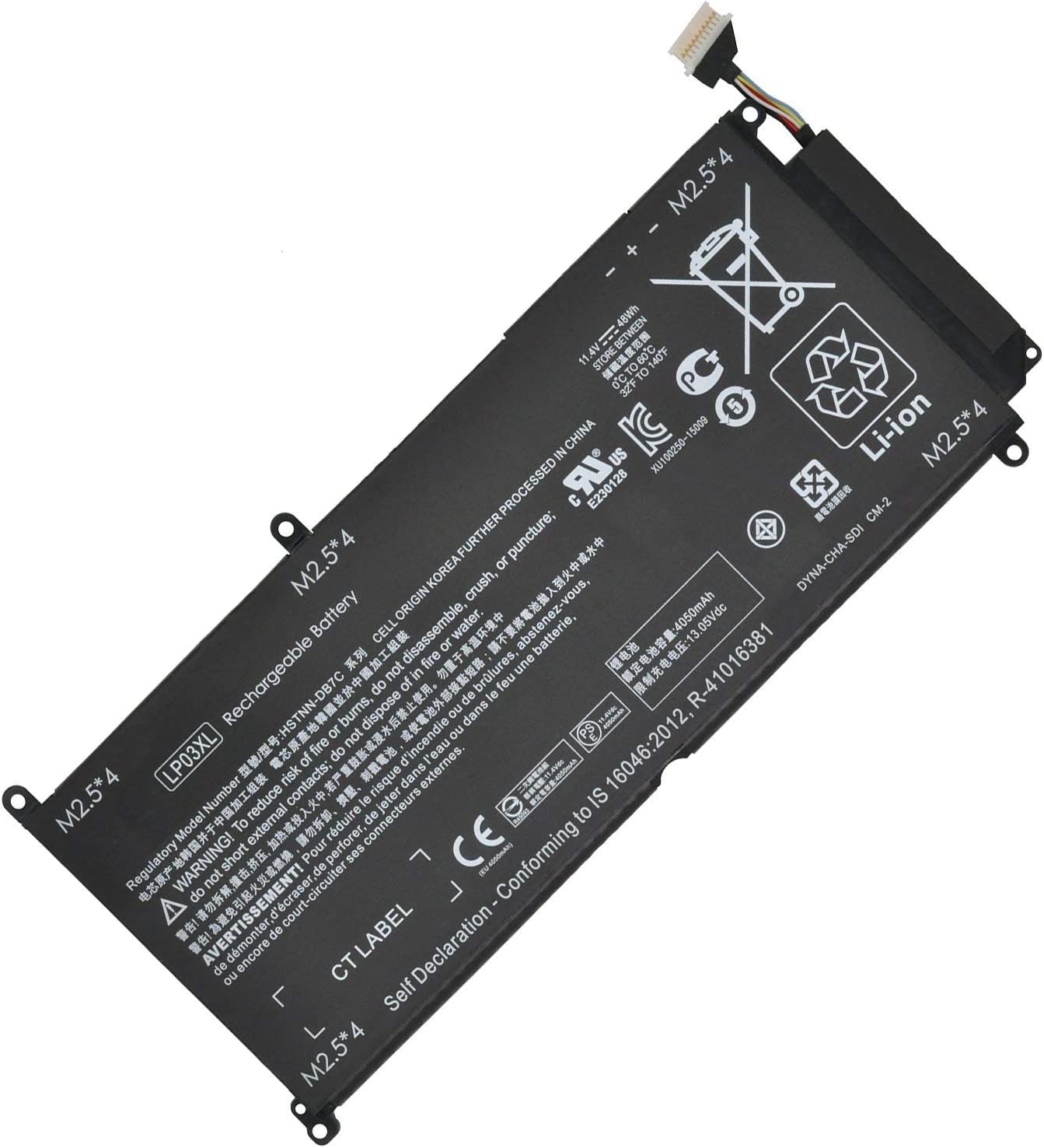 LP03XL HP Envy 15-ah151sa 15-ah155nr 807211-241 807417-005 TPN-C122 batteria compatibile