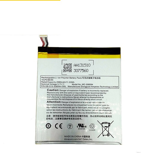 Aamzon Kindle Fire 7, 5th Gen SV98LN 2015 MC-308594 batteria compatibile