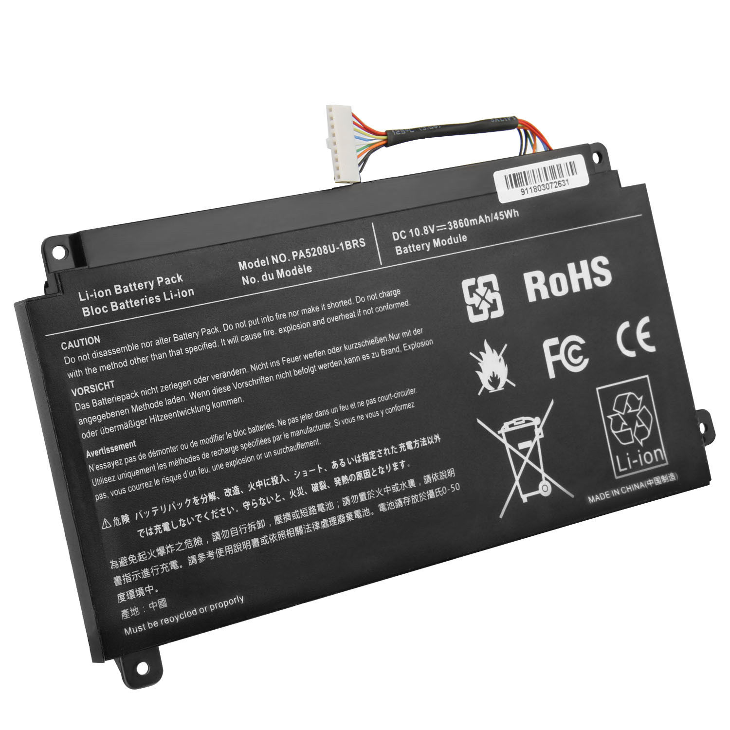 Toshiba Satellite Radius 15 P50W-C-10H P50W-C-10J batteria compatibile