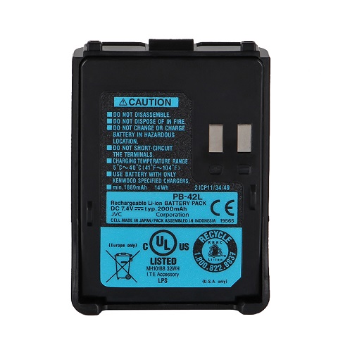 PB-42L 2000mAh KENWOOD TH-F6 TH-F6A TH-F7 TH-F7E Radio batteria compatibile - Clicca l'immagine per chiudere