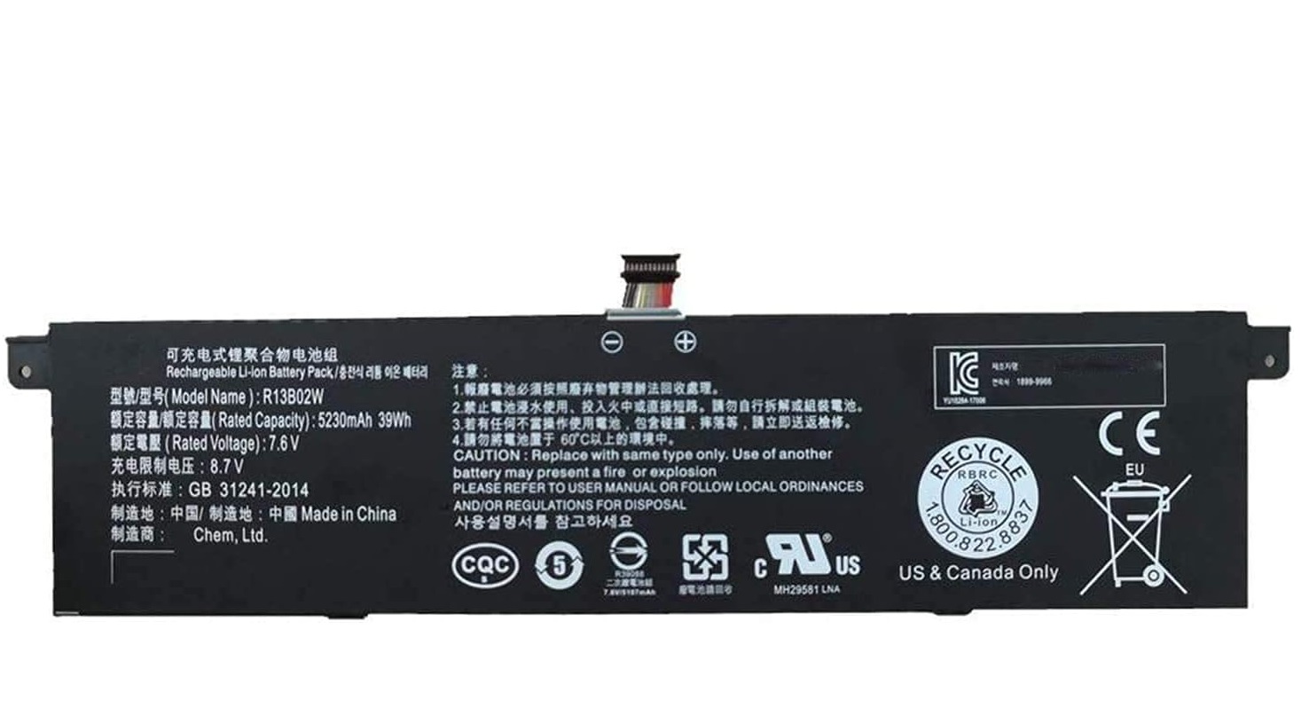 R13B01W R13B02W 7.6V 39Wh Xiaomi Mi Air 13.3 Inch Series TM1613 TM1604 161301 batteria compatibile