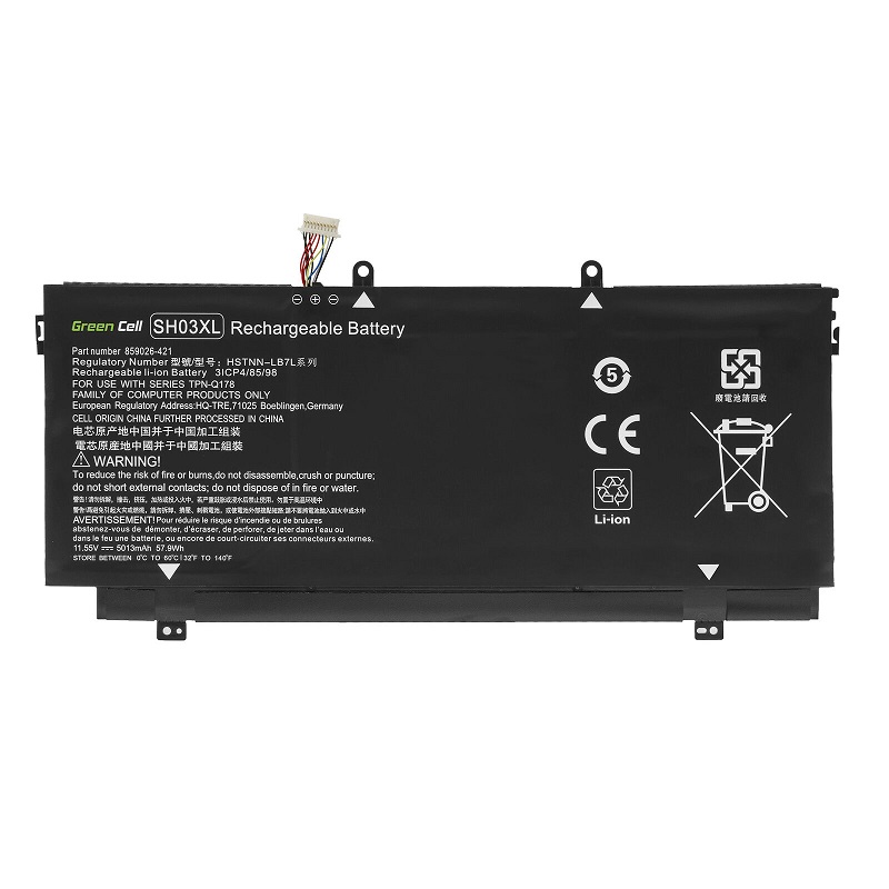 HP Spectre x360 13-AC 13-W 859026-421 859356-855 SH03XL SHO3XL TPN-Q178 batteria compatibile