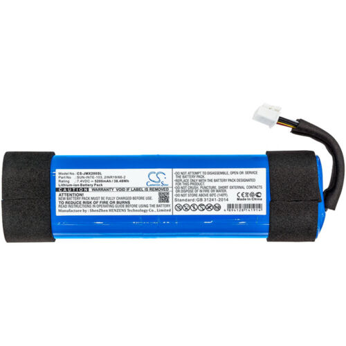 7,4V Li-Ion JBL Xtreme 2 -2INR19/66-2 SUN-INTE-103,5200mAh batteria compatibile - Clicca l'immagine per chiudere