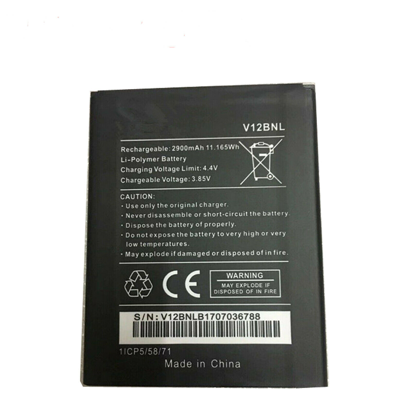 v12bnl Harry 2 Tommy 3 Plus View 2900mah batteria compatibile